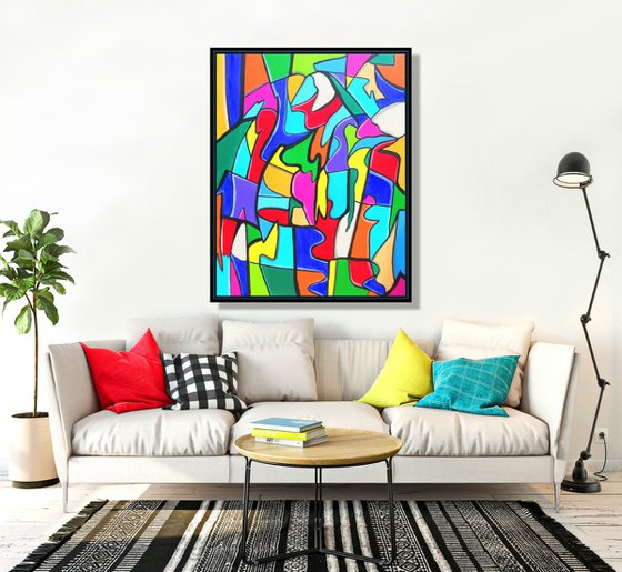 COLOUR  VARIATION  2,  XL,  framed