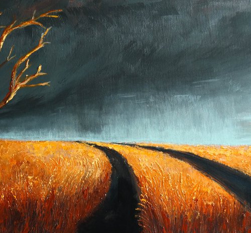 Storm rolling -  Fields and Colors Series by Danijela Dan
