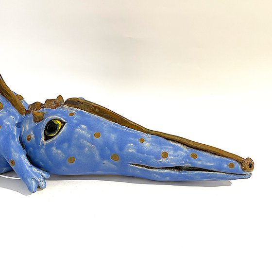 Blue Crocodile-large size