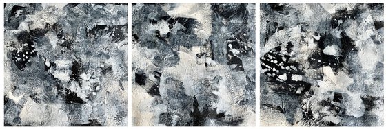 Abstract No. 17220 black & white  -set of 3