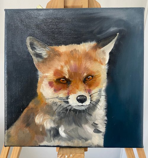 Fox oil painting by Bethany Taylor