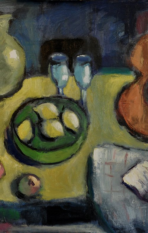 Still Life with Guitar by Andre Pallat