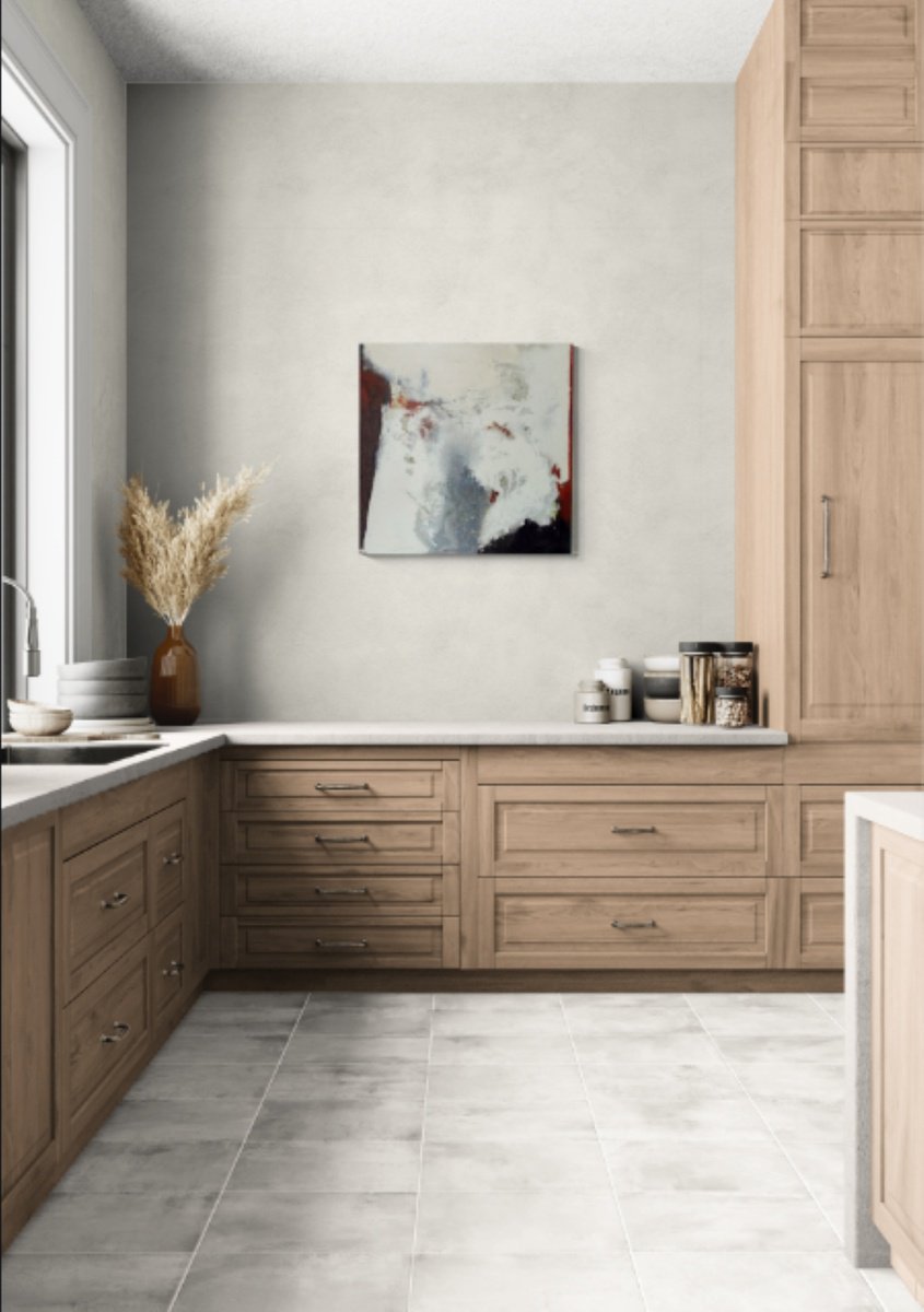 Abstract Acrylic Painting By Christa Haack, 31 X 31, Deeper Experiences 1, Original Artwork