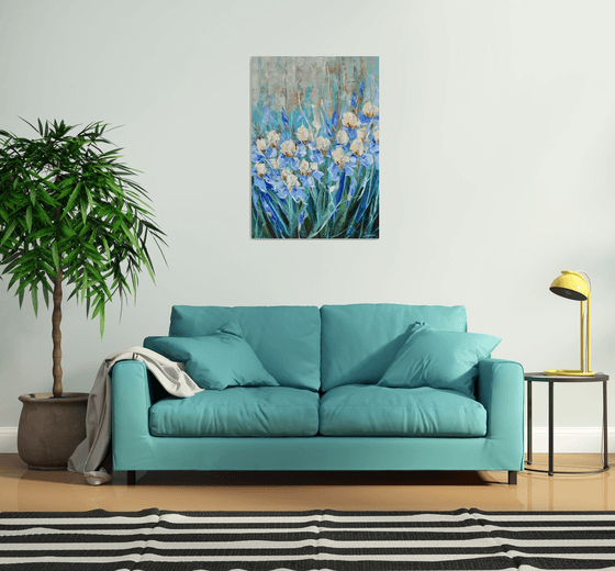 Irises   70x100cm