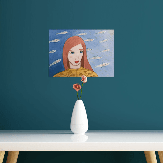 Portrait with Fish