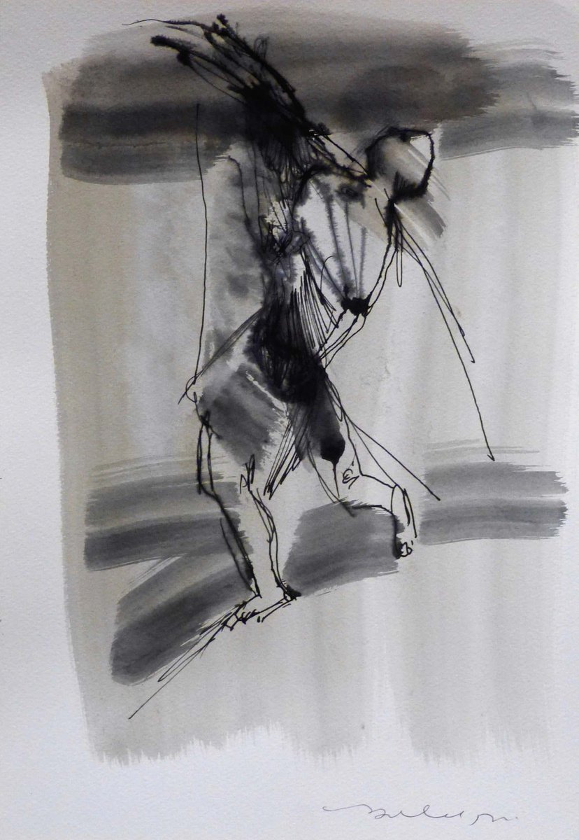 The Tightrope Walker, 21x29 cm ES by Frederic Belaubre