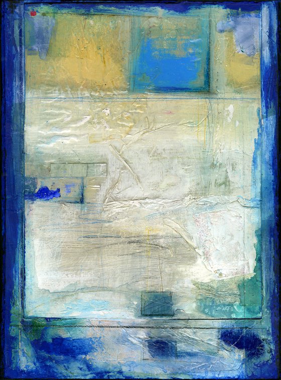 Wonder Wall - Mixed Media Abstract Painting by Kathy Morton Stanion
