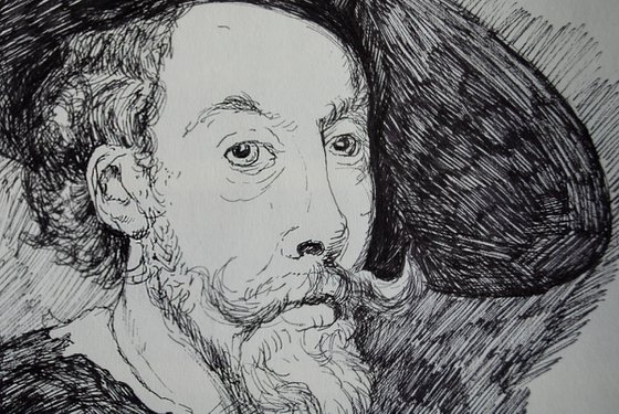 Rubens Self Portrait Copy