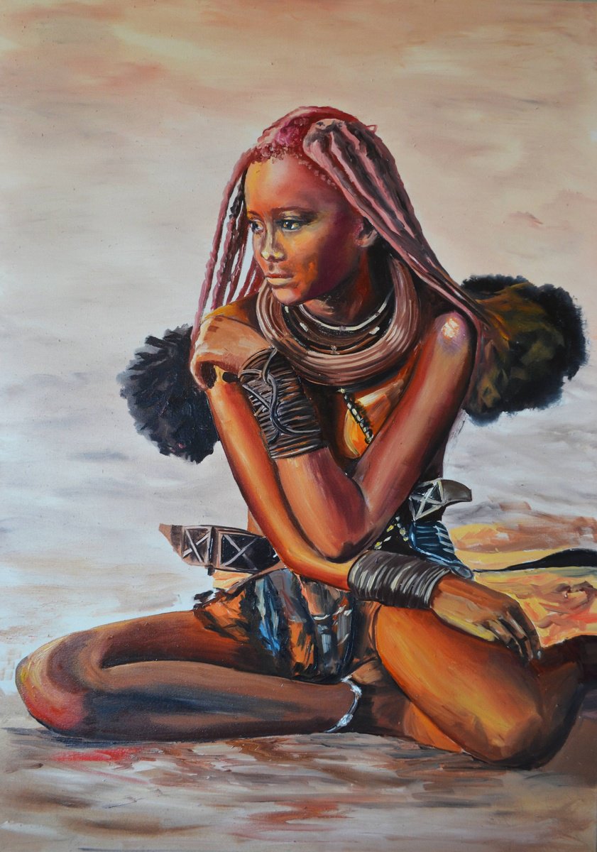 Oil Painting , Desert Flower By Valeriia Radziievska, 28 X 39, Artwork For Sale On Artfinder