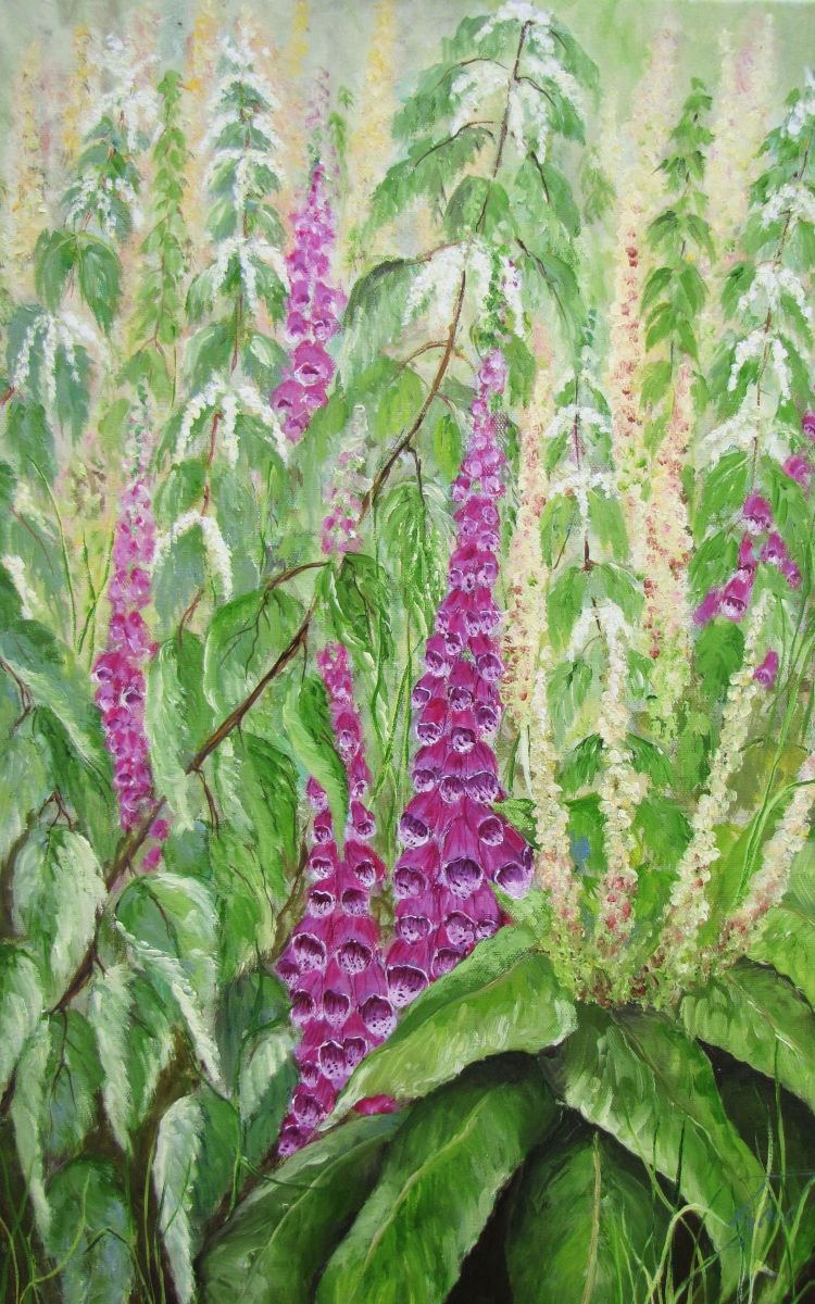 Foxgloves and Nettles by Christine Gaut