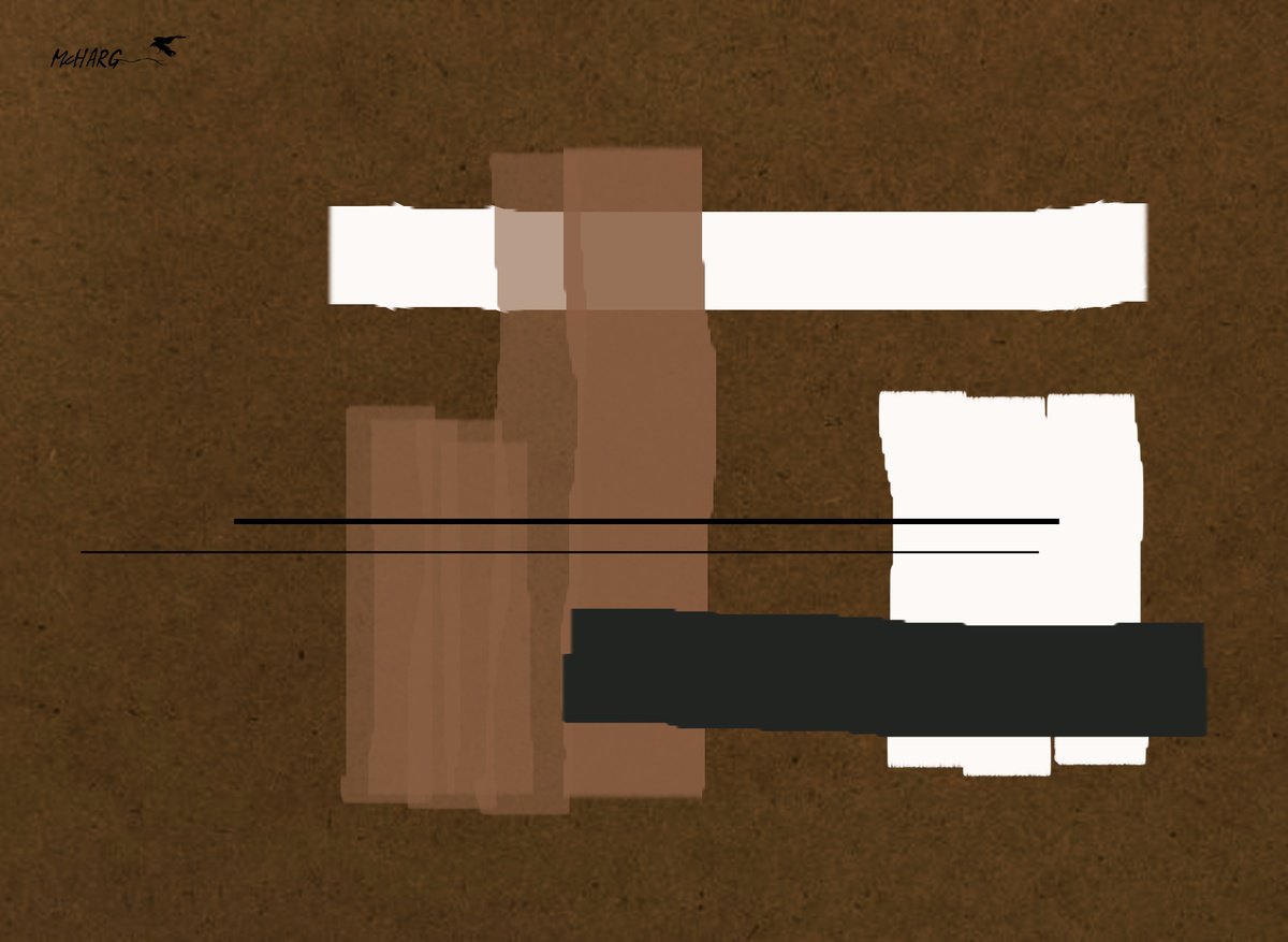 Organic Abstract Acrylic Painting By Joe Mcharg, 32 X 24, Abstract Board #2, Original Artwork