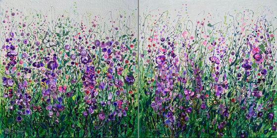 Lynette's Garden Diptych