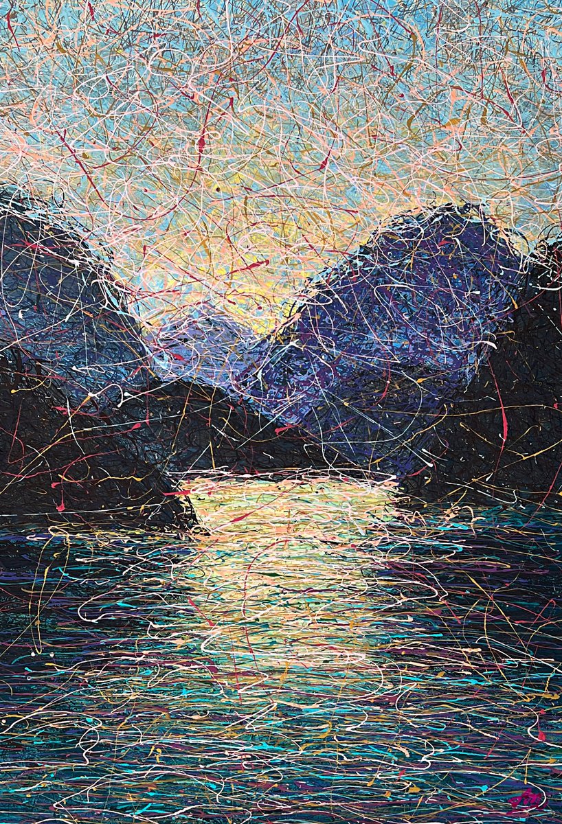 Swiss lake by Nadiia Antoniuk