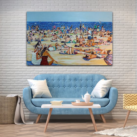 Extra Large / 156 x 102 x 4 cm - At the beach