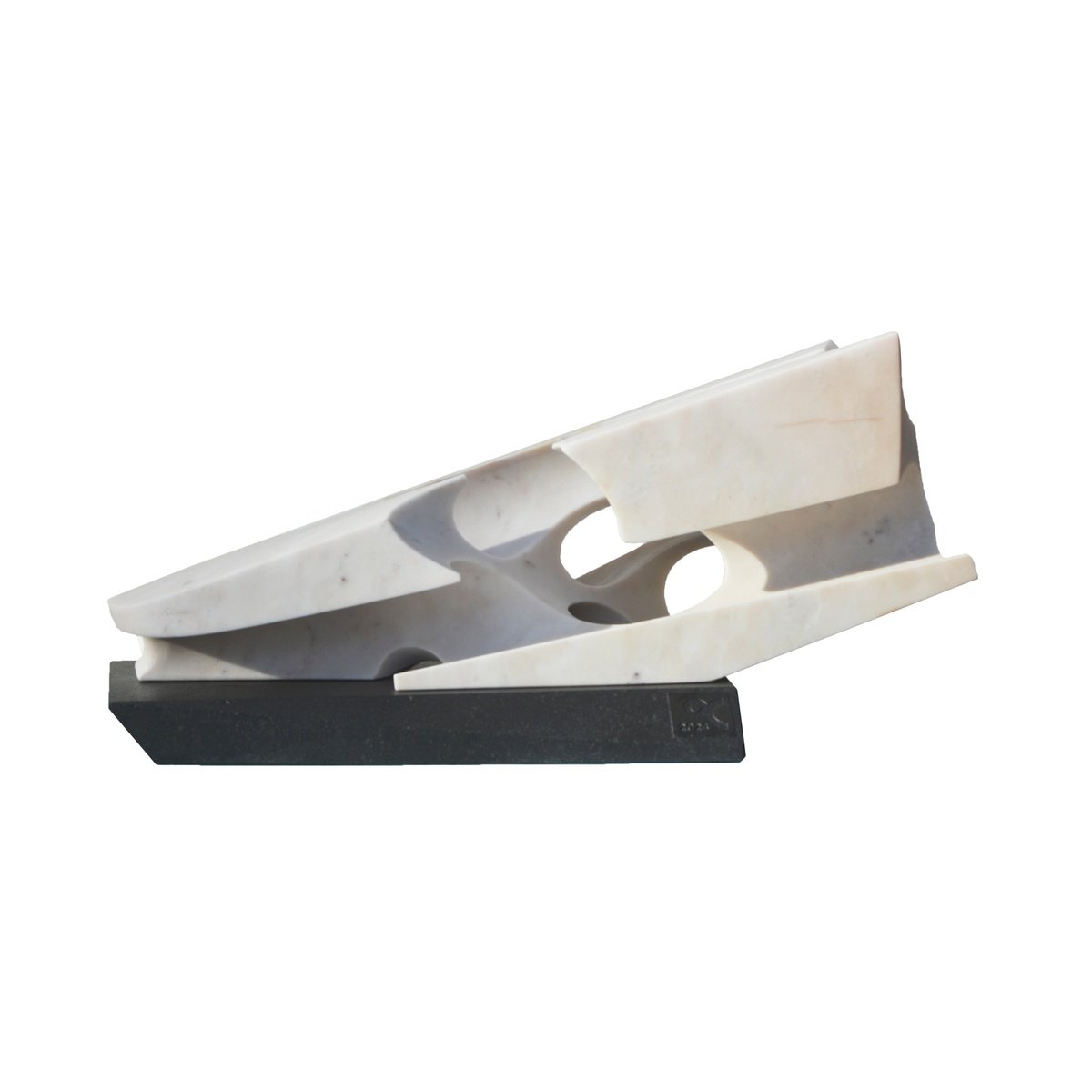 Impressionistic Landscape Stone Sculpture By Ognyan Chitakov, 17 X 8", "Meteor", Original Artwork