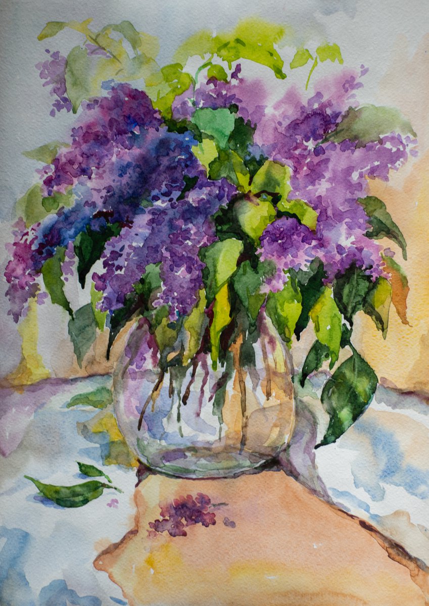 Lilac bouquet by Galyna Shevchencko