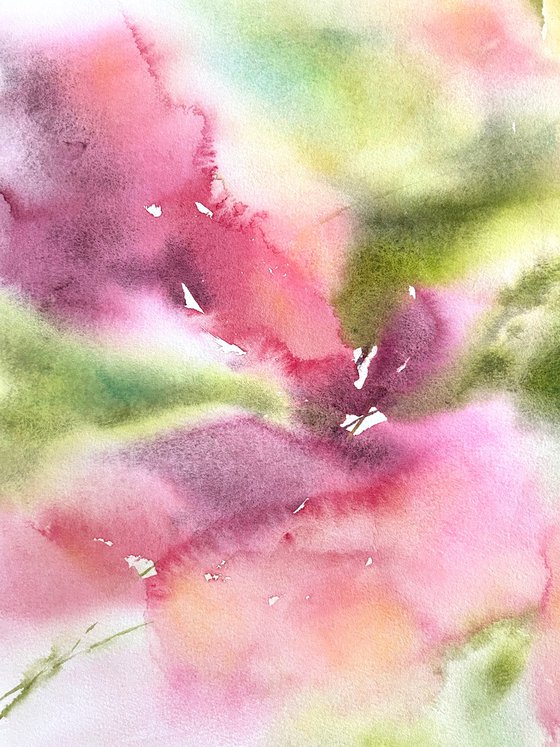 Abstract flowers bouquet