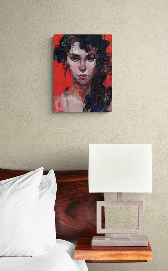 Her Gaze – Abstract Portrait