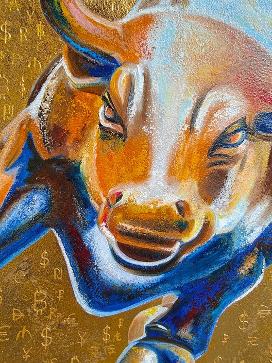 Charging Bull on Wall Street