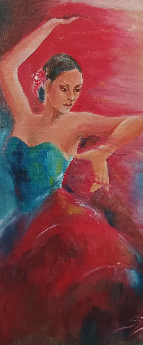 Flamenco dancer 19 by Susana Zarate Harris