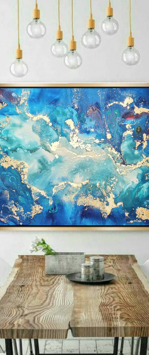 Tropical Depths (80x120cm) by Eleni Denart