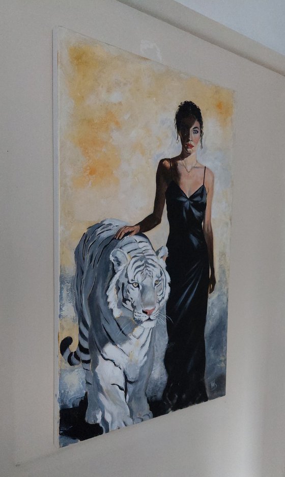 White Tiger, Black Dress