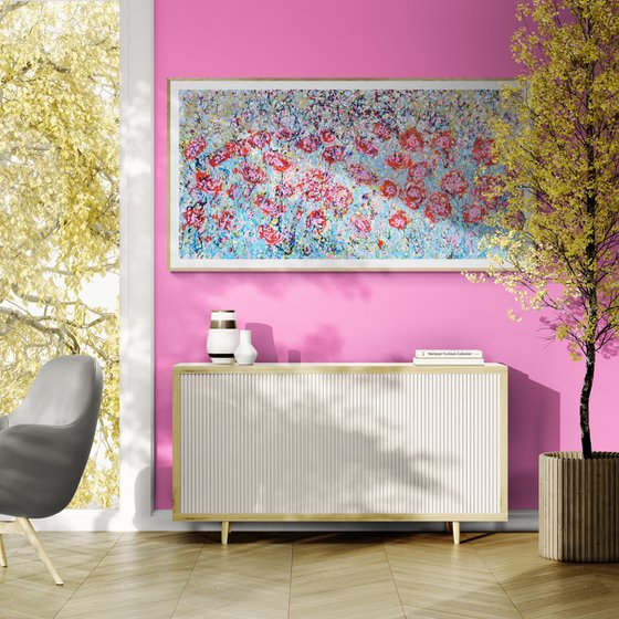 Cherry Red Poppy Meadow