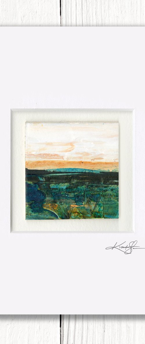 Mystical Land 326 - Textural Landscape Painting by Kathy Morton Stanion by Kathy Morton Stanion