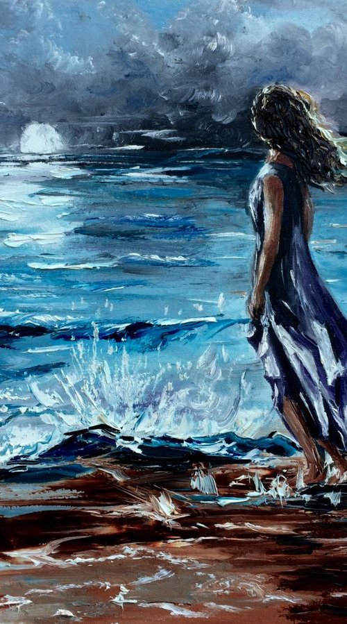 Women Watching the sunset by Inna Montano