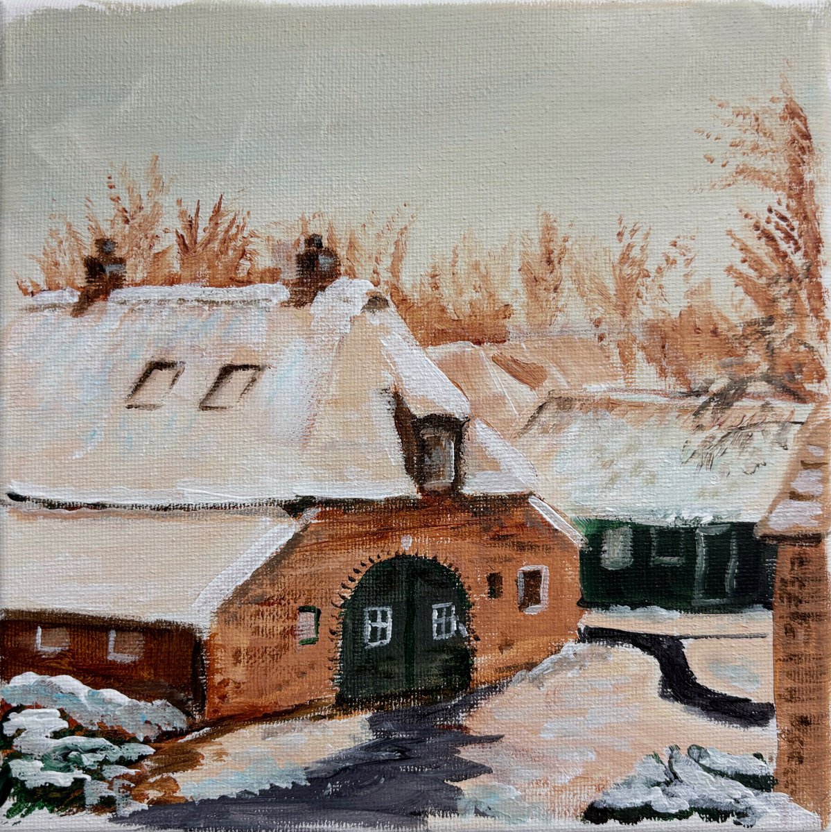  Winter View In Dalen By Dmitry Fedorov, 8 X 8, Artwork For Sale On Artfinder