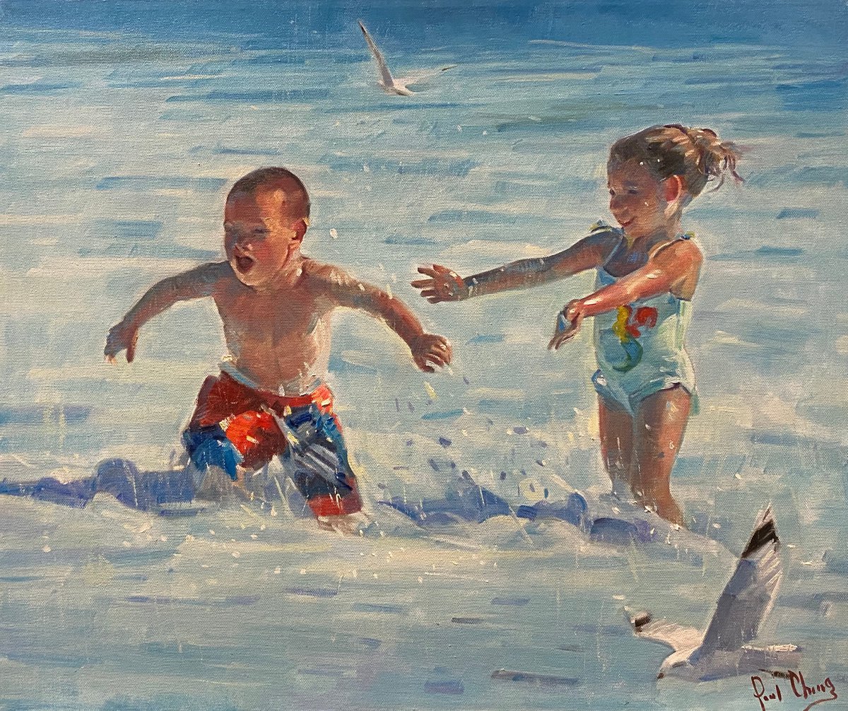 Beach Sibling by Paul Cheng