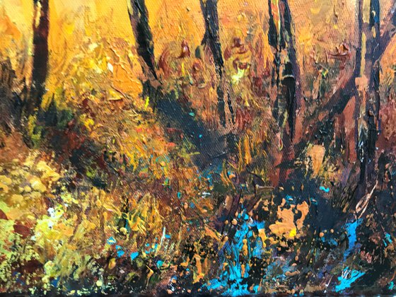 Autumn Fire  No2 -landscape painting