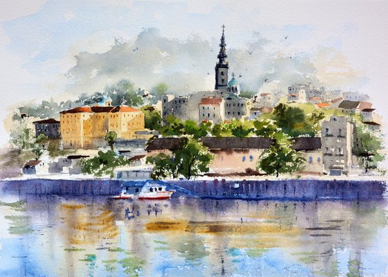 Vignete of old Belgrade 25x36cm 2020