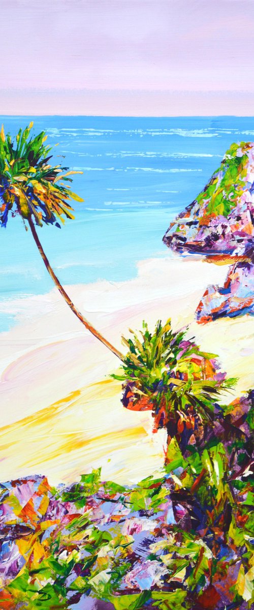 Ocean. Palm trees 33. by Iryna Kastsova