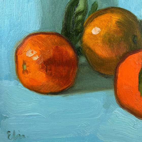 Still life with tangerines