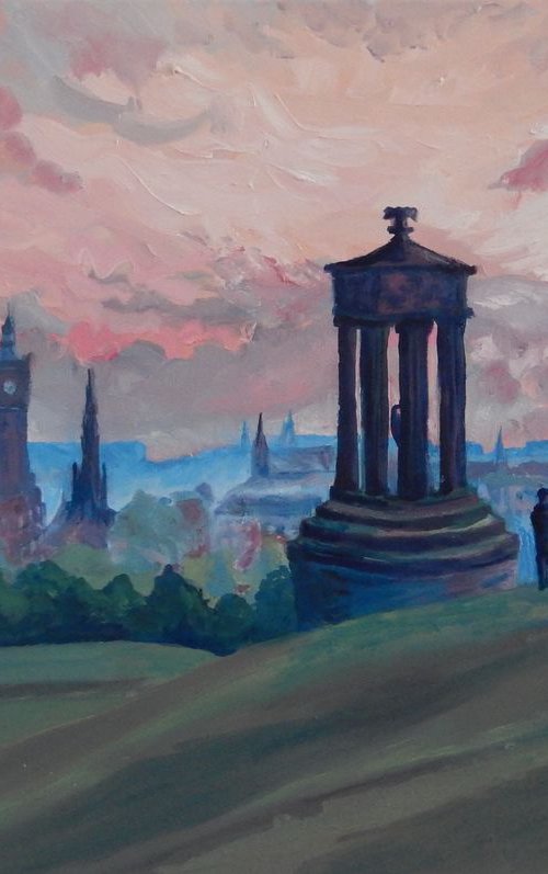 The Calton Hill, Edinburgh, September by Stephen Howard Harrison