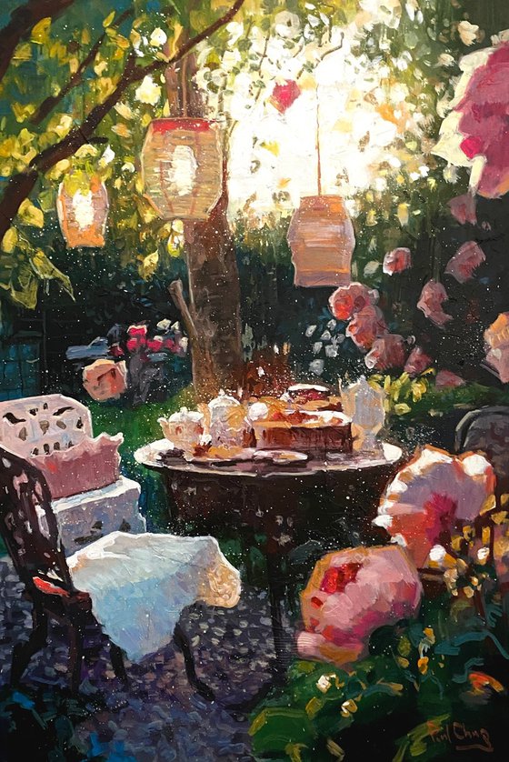 An Evening Feast Beneath the Lanterns