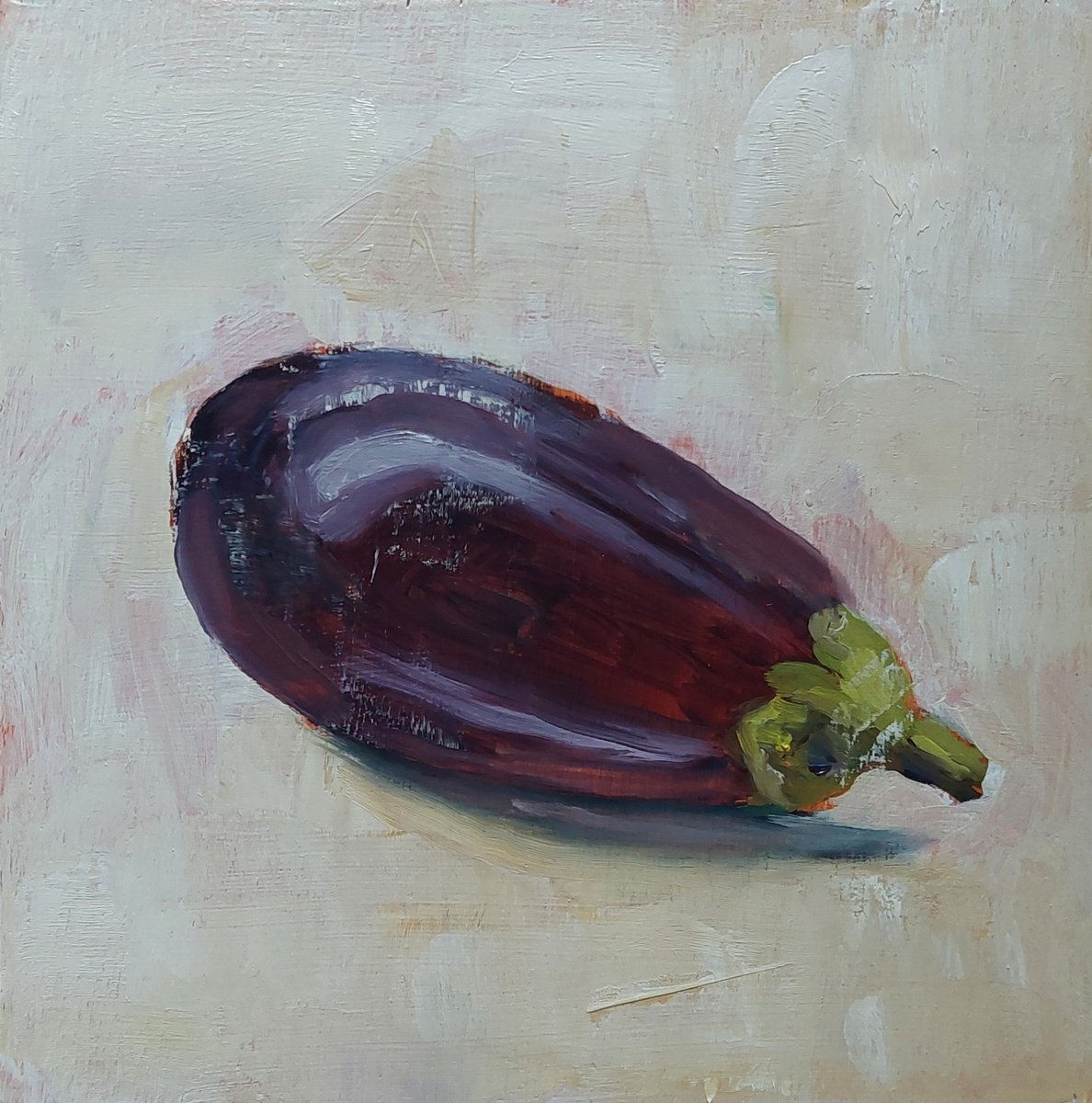 Eggplant By Els Driesen, 8 X 8, Artwork For Sale On Artfinder