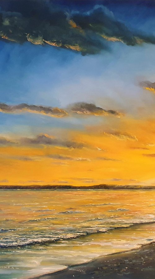 Sunset Over Sandbanks by Joseph  Charman