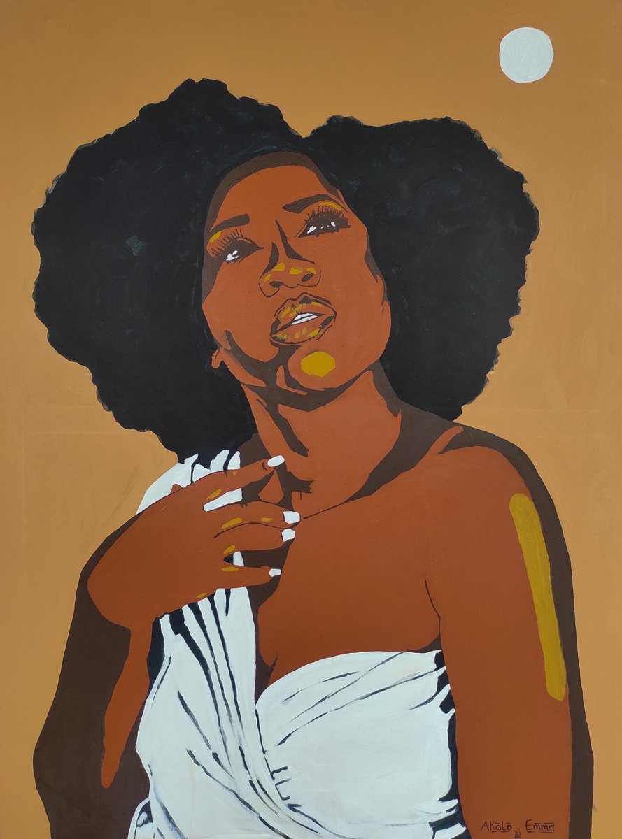 Osun And The Sunset By Emmanuel Akolo, 36 X 48, Artwork For Sale On Artfinder