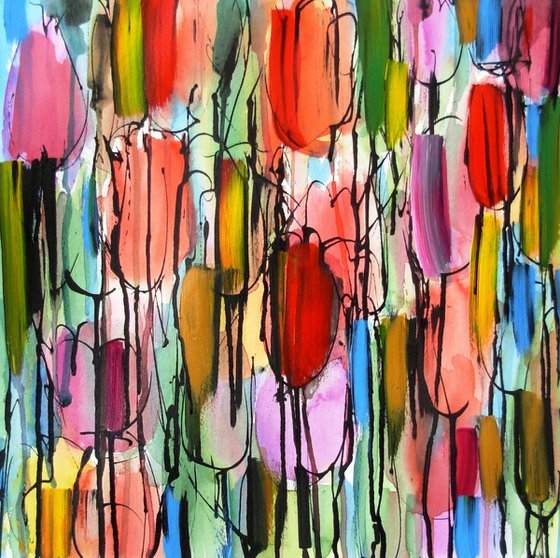 Abstract Tulips