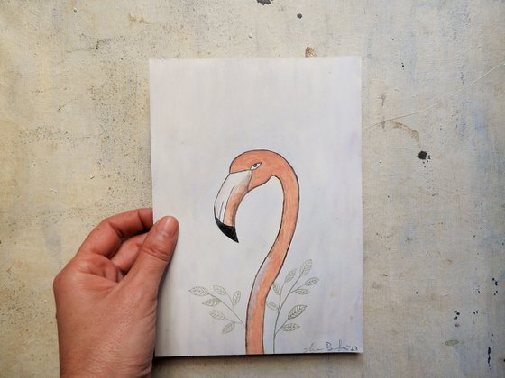The pink flamingo