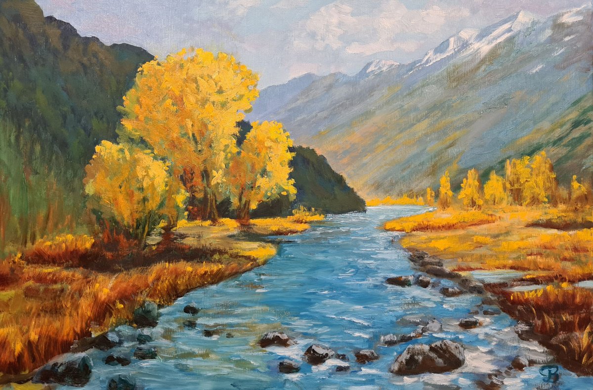 Mountain river by George Budai