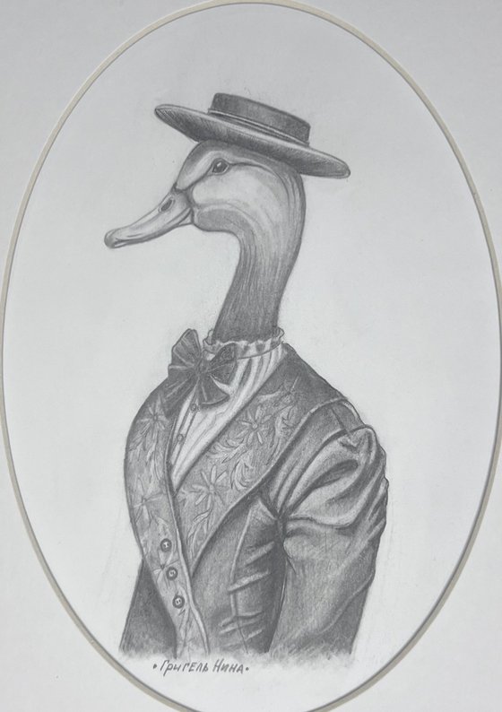 ""Rosa Kurbanovna Duck" 21x29,7cm.