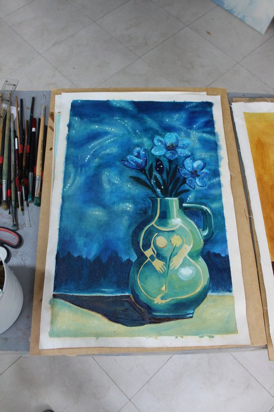 Vase (Celeste)