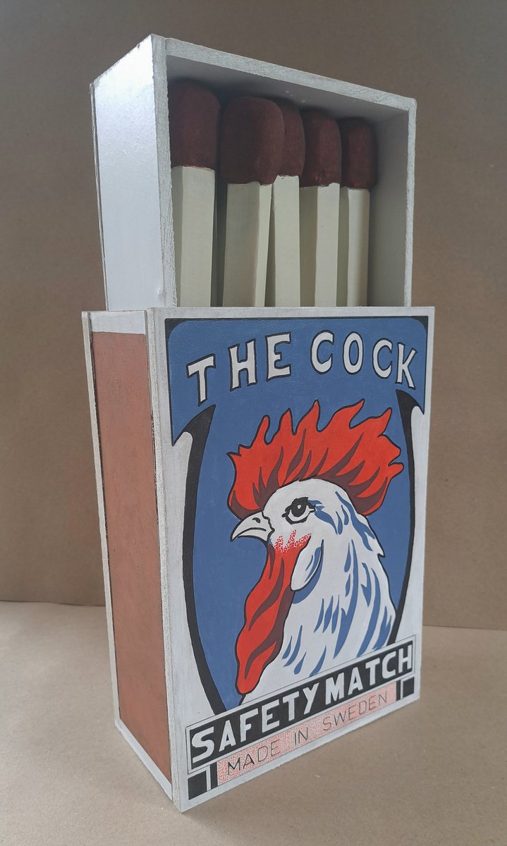 Still Life Sculpture By Lee Jenkinson, 7 X 15", The Cock, Original Artwork