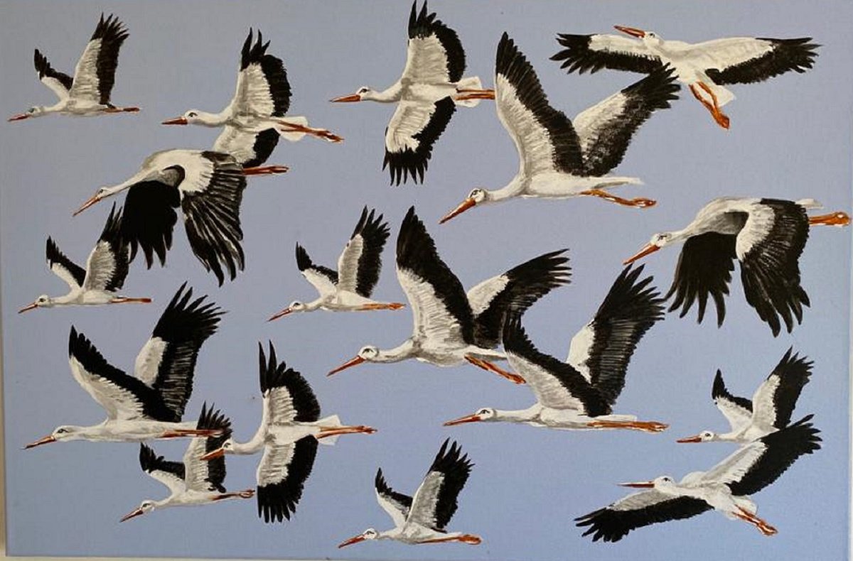 The Flight Of The Storks by Laurence Wheeler