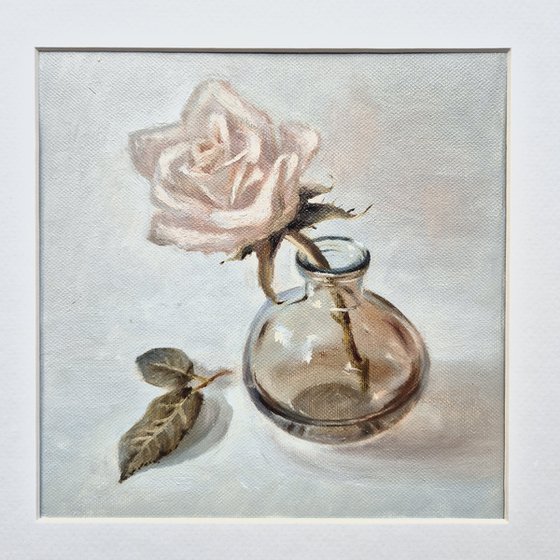 Rose in a Glass Vase