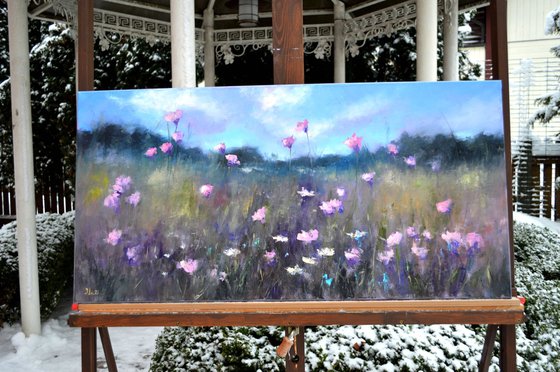 A meadow of flowering herbs