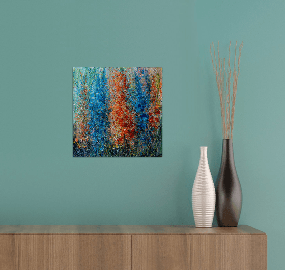 Eternal Spring  Abstract 12" X 12" original painting by Olena Art